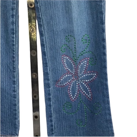 Lilly Pulitzer Denim Straight Legs Jeans Size 6 With Bling - Picture 7 of 7